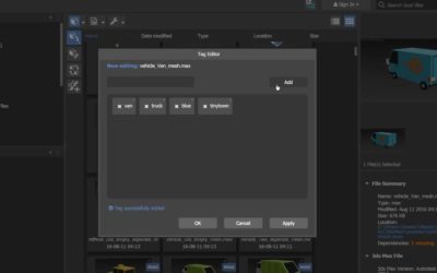 3ds Max Asset Library Tag Editor